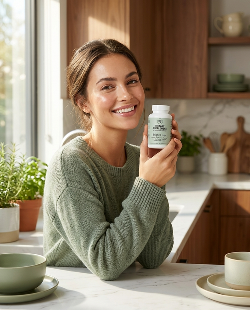 Bright Liver — Daily Liver Support with Milk Thistle, Turmeric, Artichoke & Beet Root